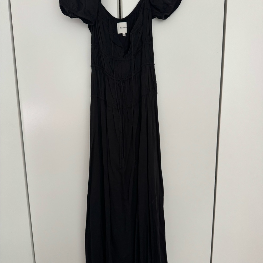 Reformation Jersey Puff Sleeve Maxi Dress